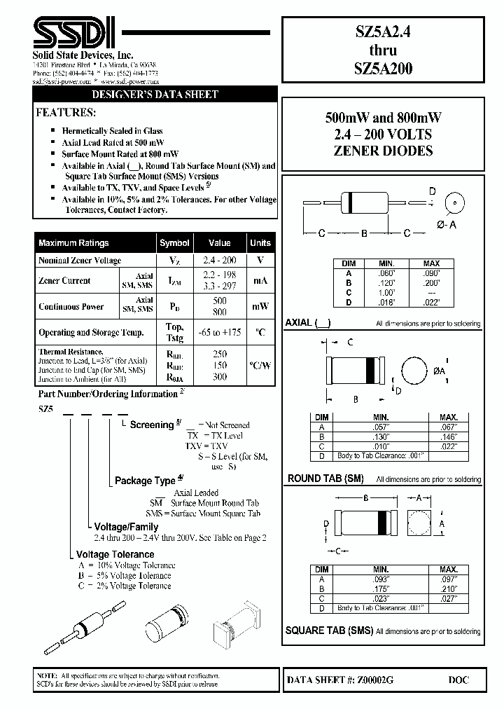 SZ5A241_2318085.PDF Datasheet