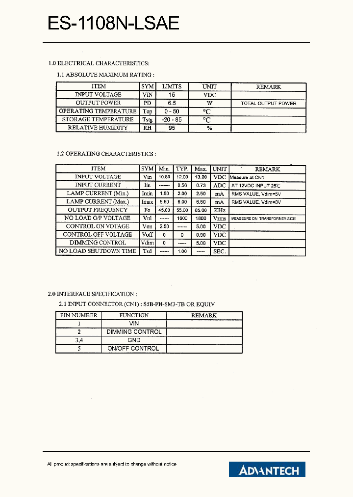 ES-1108N-LSAE_2335574.PDF Datasheet
