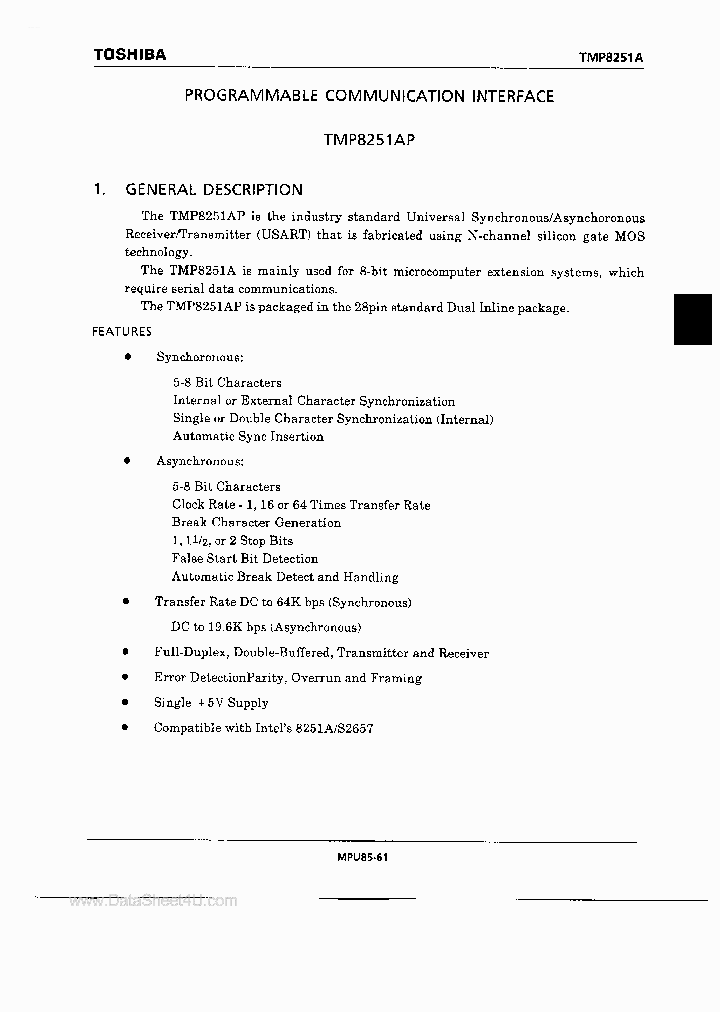 TMP8251AP_2344954.PDF Datasheet