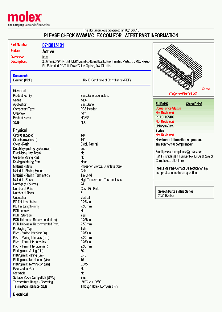 74301-5101_2364021.PDF Datasheet