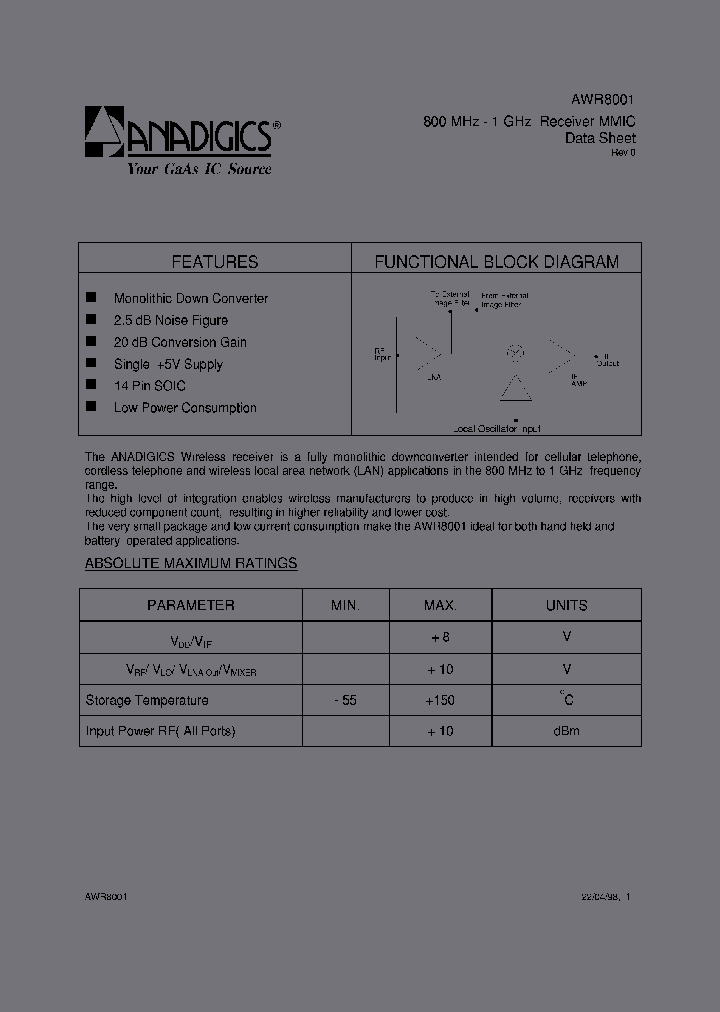 AWR8001_2374469.PDF Datasheet