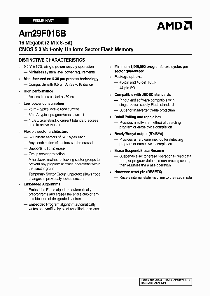 AM29F016B-70E4EB_2366016.PDF Datasheet