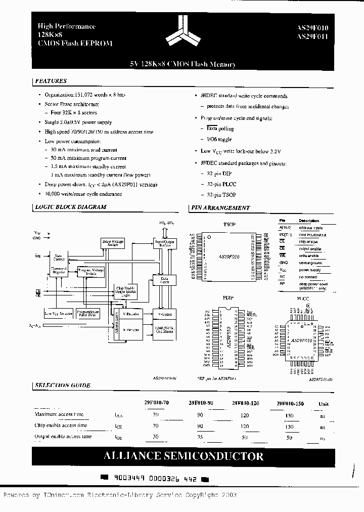 AS29F010-70TC_2374050.PDF Datasheet