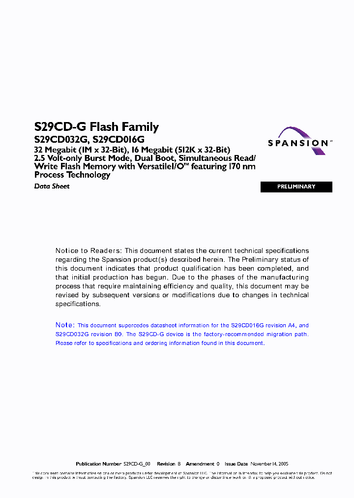 S29CD016G0MFFA202_2371842.PDF Datasheet