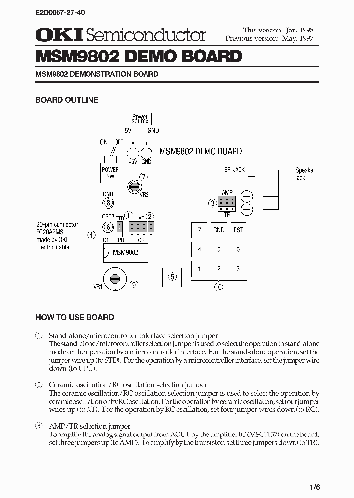 MSM9802DEMOBOARD_2384132.PDF Datasheet