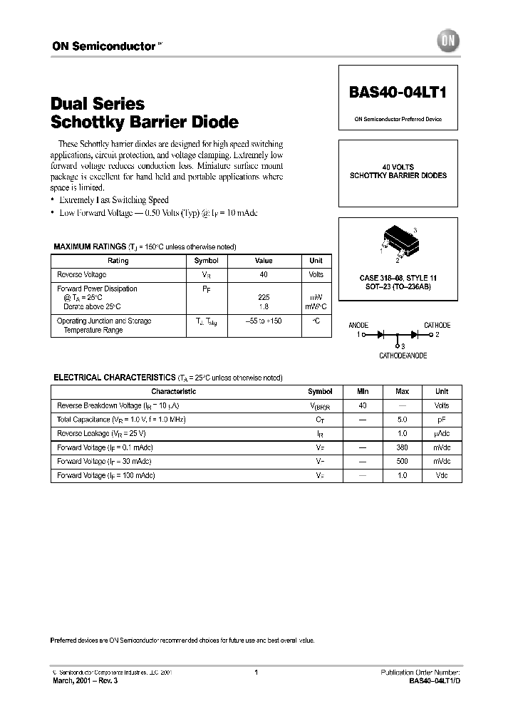 BAS40-04LT1D_2391304.PDF Datasheet