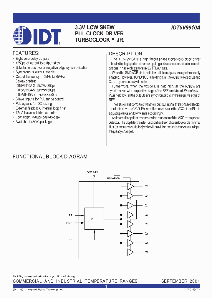 IDT5V9910A-2SO_2418582.PDF Datasheet