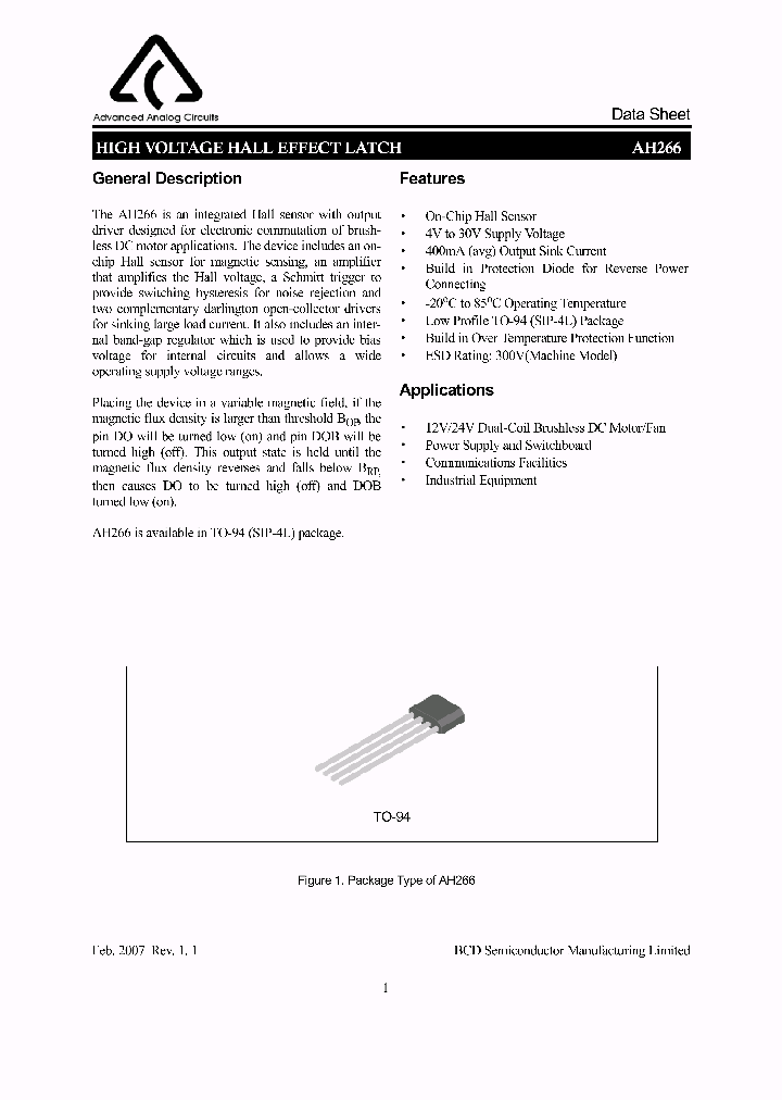 AH26607_2409787.PDF Datasheet