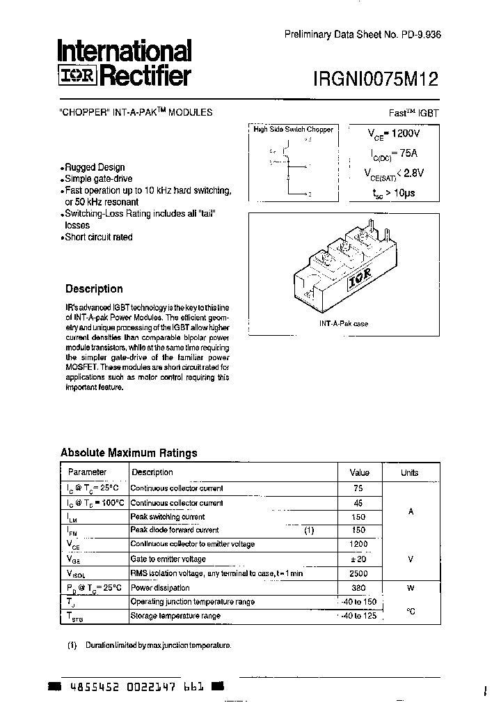 IRGNI0075M12_2425248.PDF Datasheet