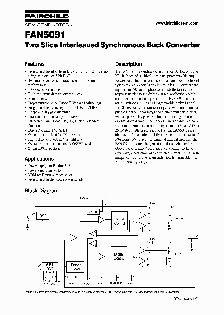 FAN5091MTC_2425586.PDF Datasheet