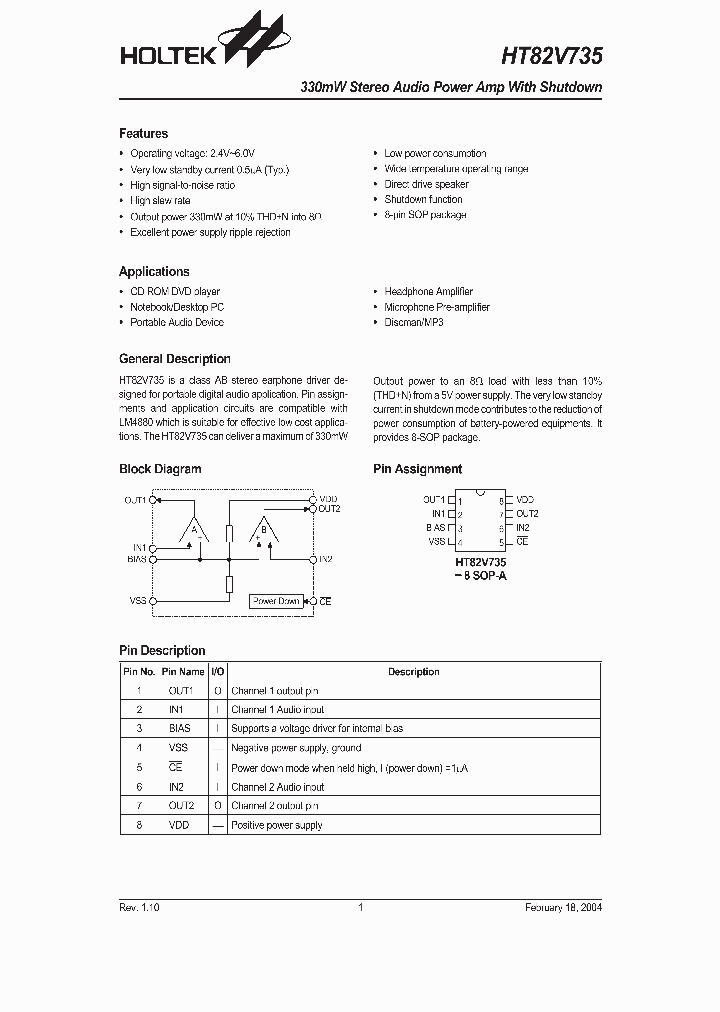 HT82V735_2467586.PDF Datasheet