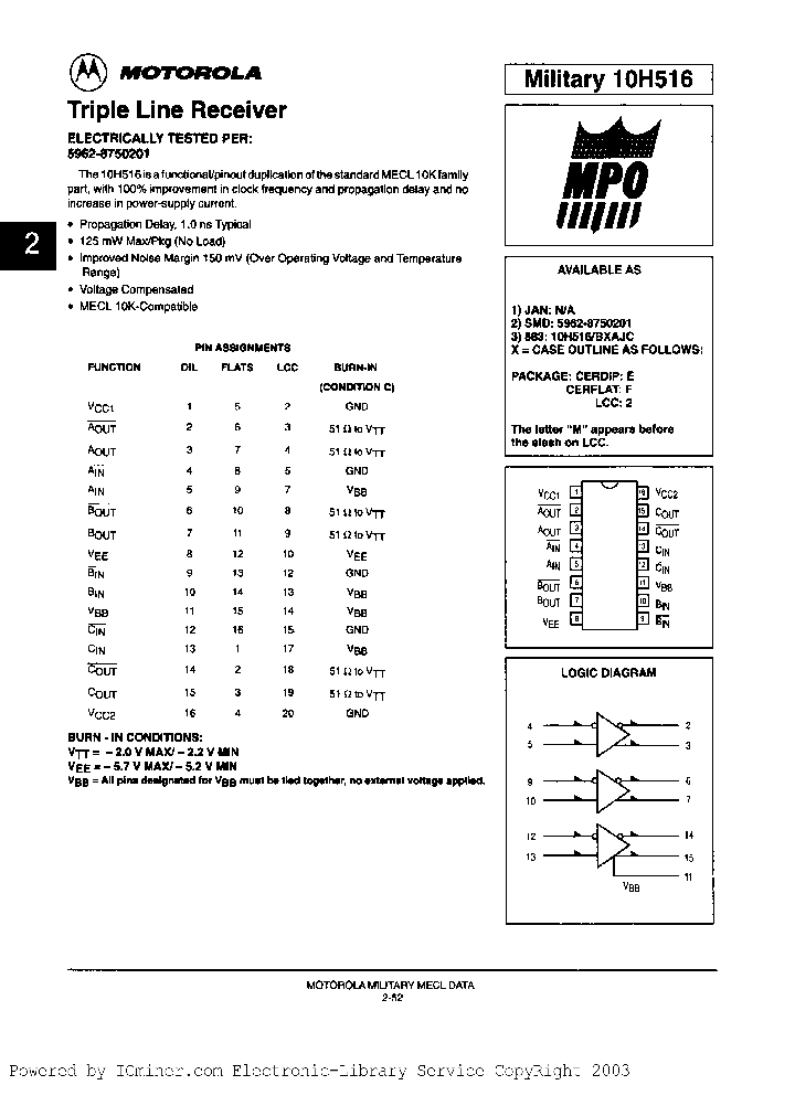 10H516BEAJC_2468633.PDF Datasheet