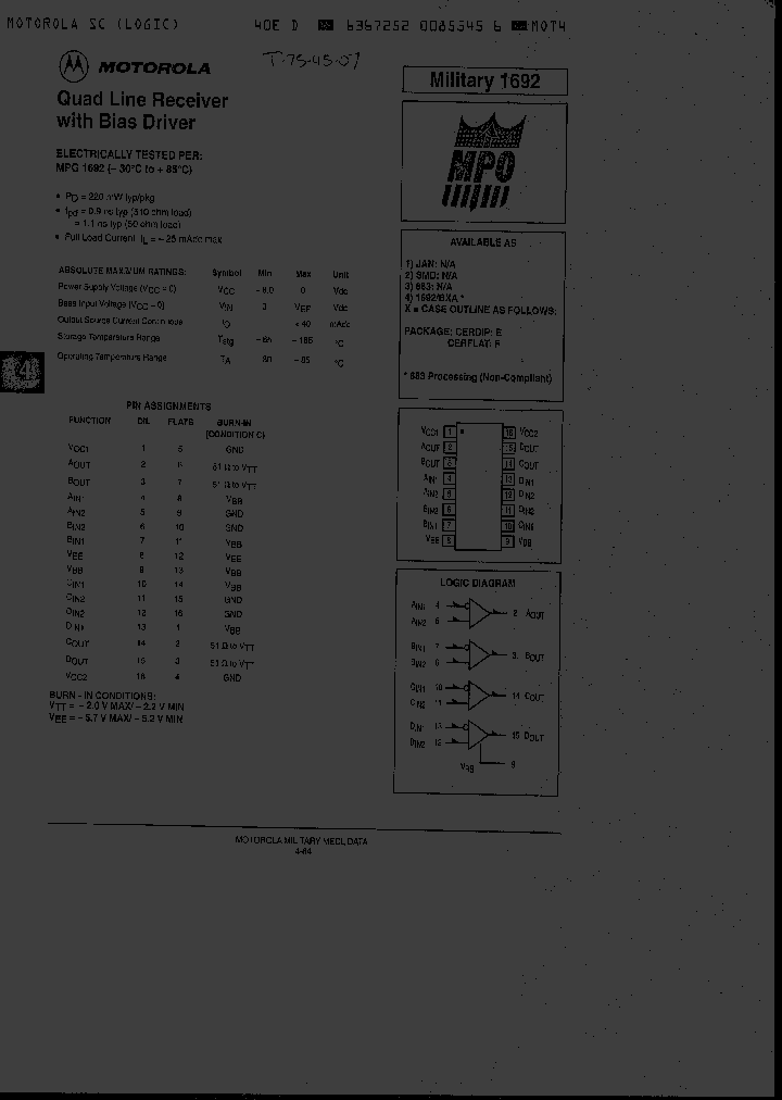 1692BEA_2468637.PDF Datasheet