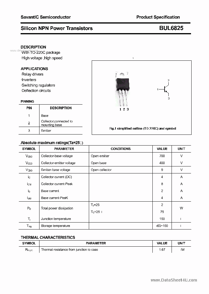 BUL6825_2474774.PDF Datasheet