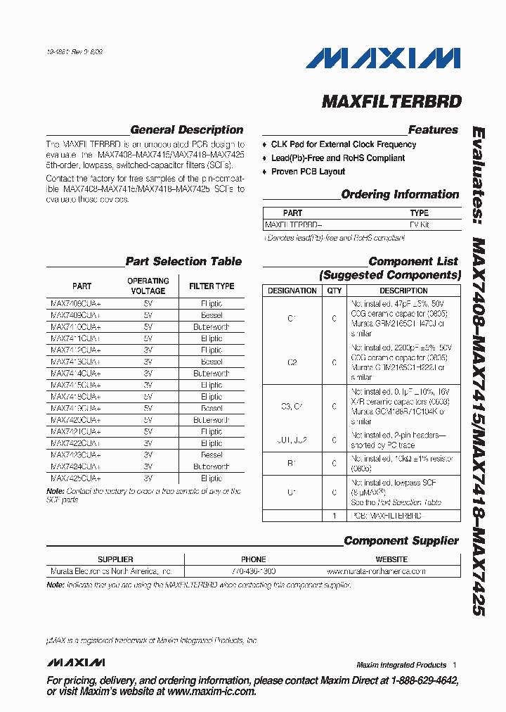 MAX7423CUA_2474423.PDF Datasheet