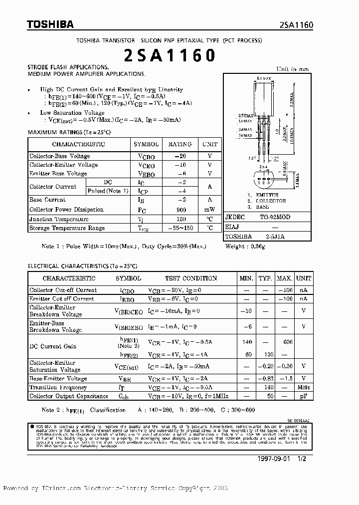 2SA1160C_2492830.PDF Datasheet