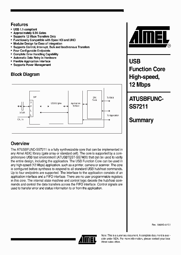 ATUSBFUNC-SS7211_2494653.PDF Datasheet