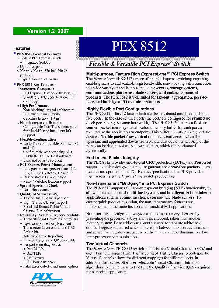 PEX8512-AC25BIG_2503430.PDF Datasheet