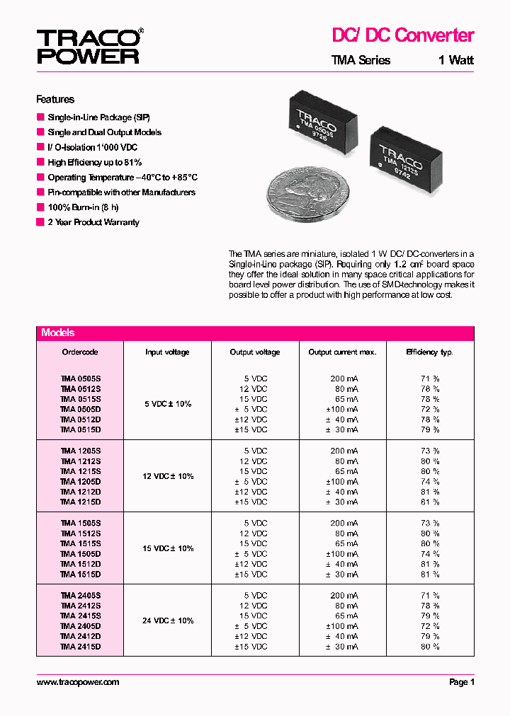 DCDCTMA-1212D_2505937.PDF Datasheet