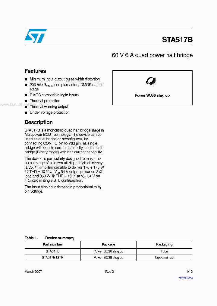 STA517B_2508160.PDF Datasheet