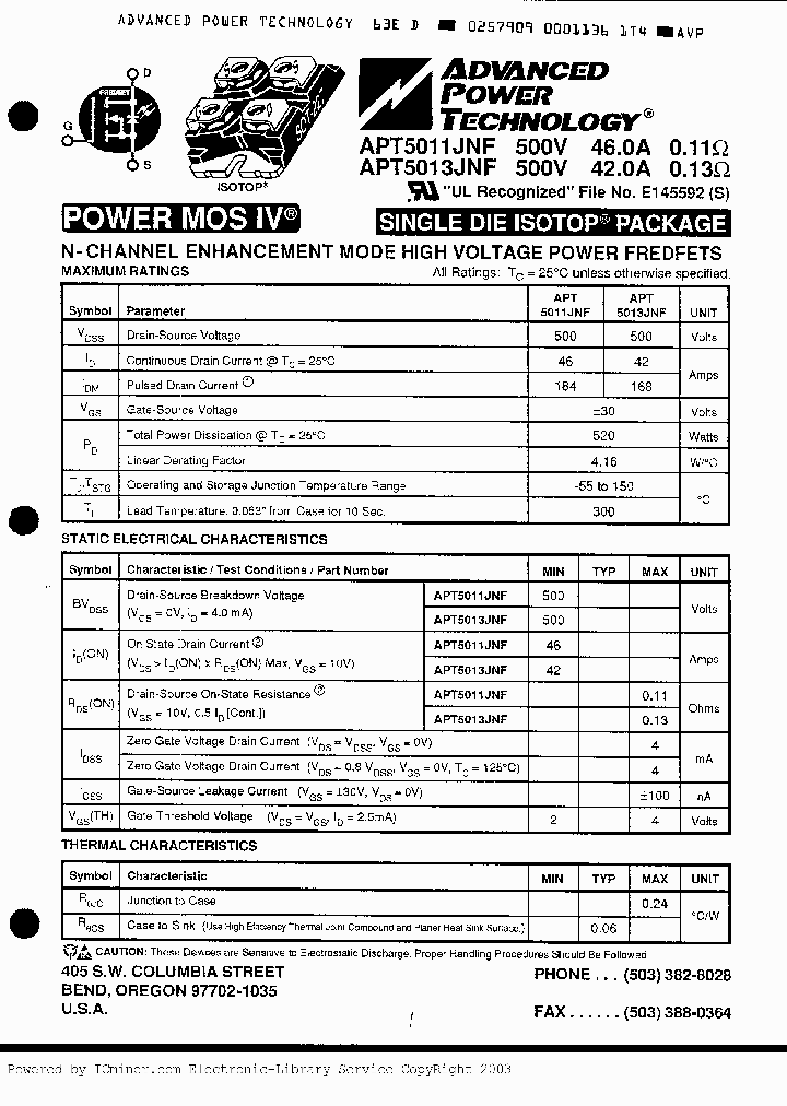 APT5013JNF_2515406.PDF Datasheet