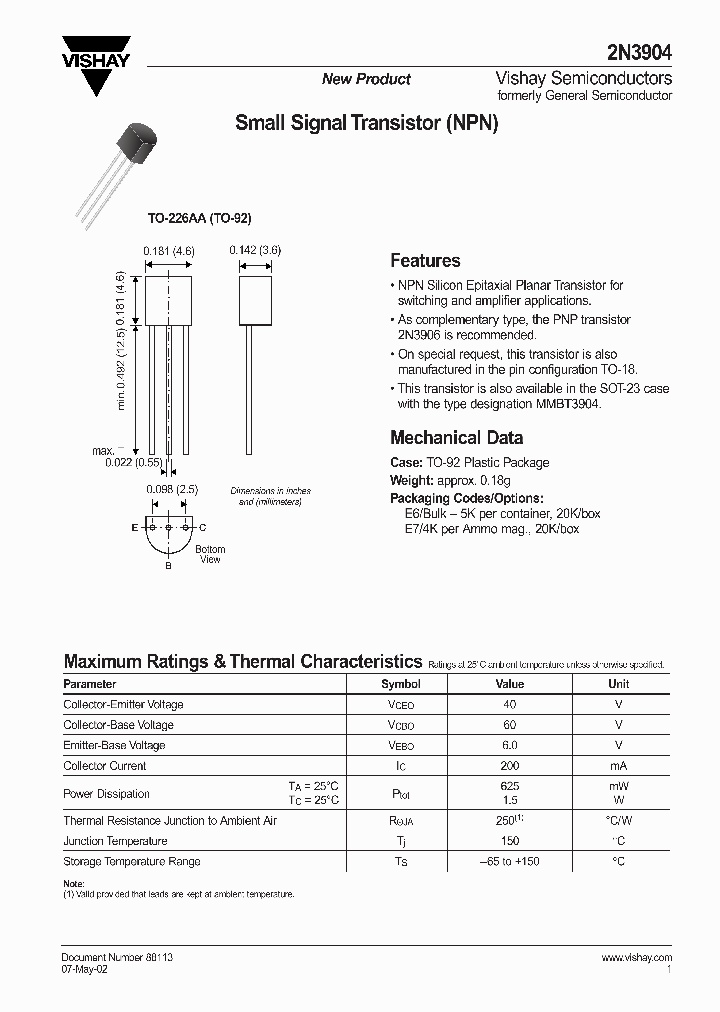 2N3904E6_2536038.PDF Datasheet