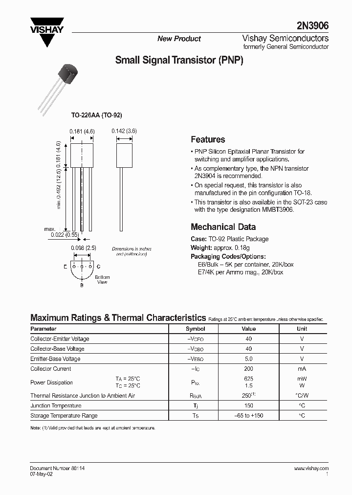 2N3906E6_2536039.PDF Datasheet