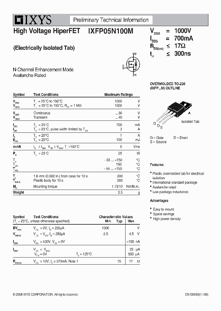 IXFP05N100M_2544245.PDF Datasheet