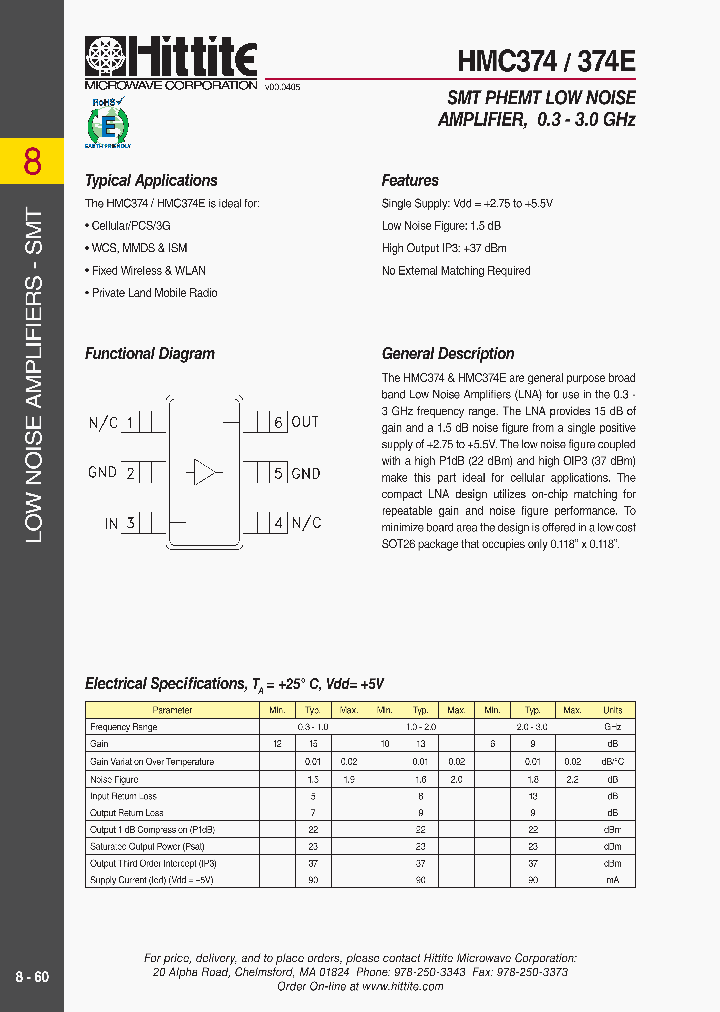 HMC374E_2560552.PDF Datasheet