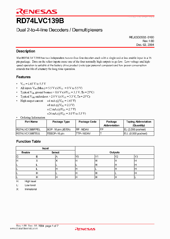 RD74LVC139B_2561709.PDF Datasheet