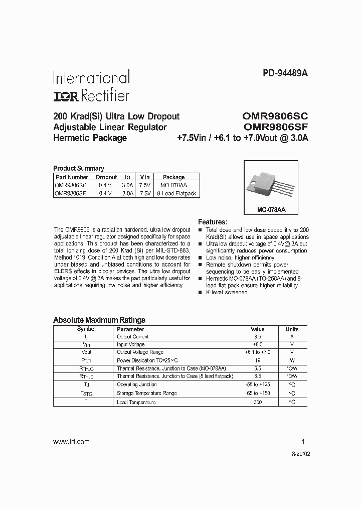 OMR9806SC_2563875.PDF Datasheet