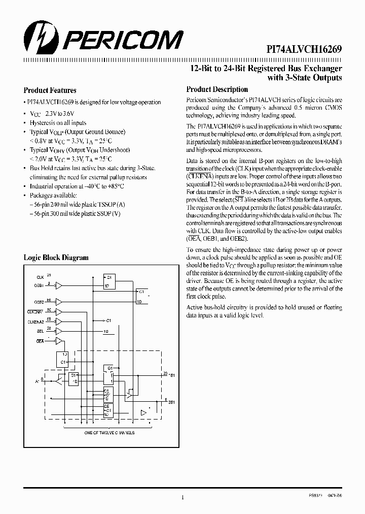 PI74ALVCH16269V_2577227.PDF Datasheet