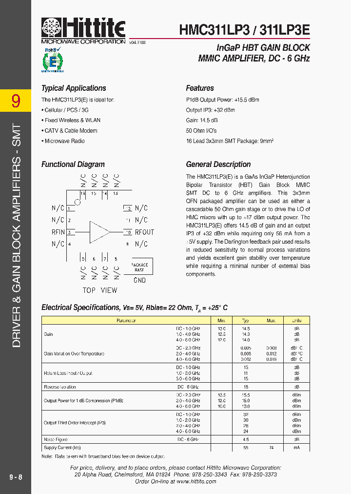HMC311LP309_2590267.PDF Datasheet