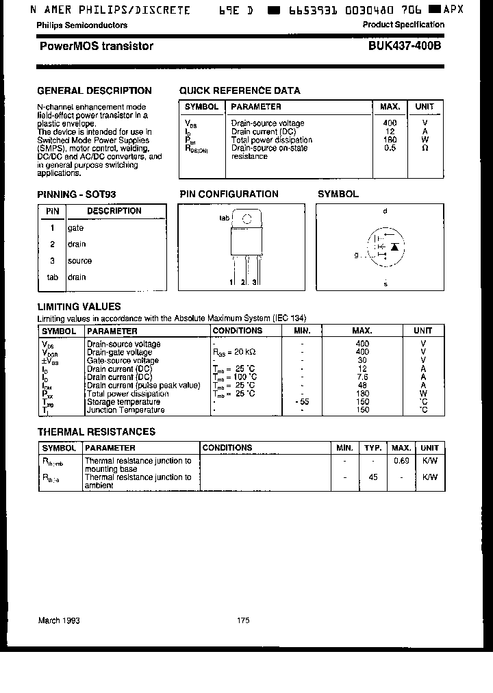 BUK437-400B_2593452.PDF Datasheet