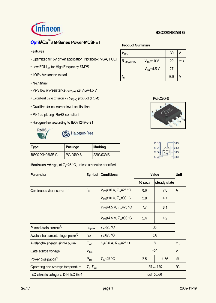 BSO220N03MSG_2596967.PDF Datasheet