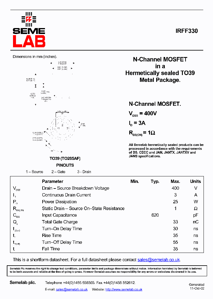 IRFF330_2597056.PDF Datasheet