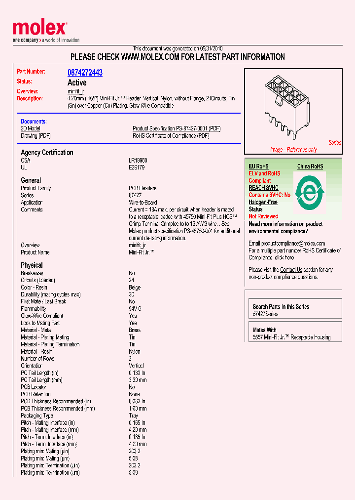 87427-2443_2611717.PDF Datasheet