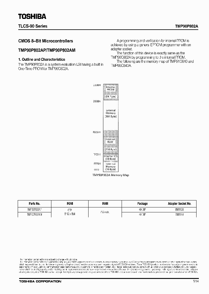 TMP90P802AM_2623364.PDF Datasheet
