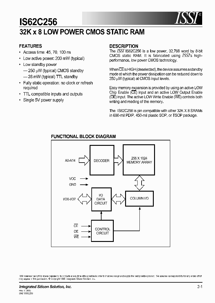 IOS62C256-70U_2625665.PDF Datasheet