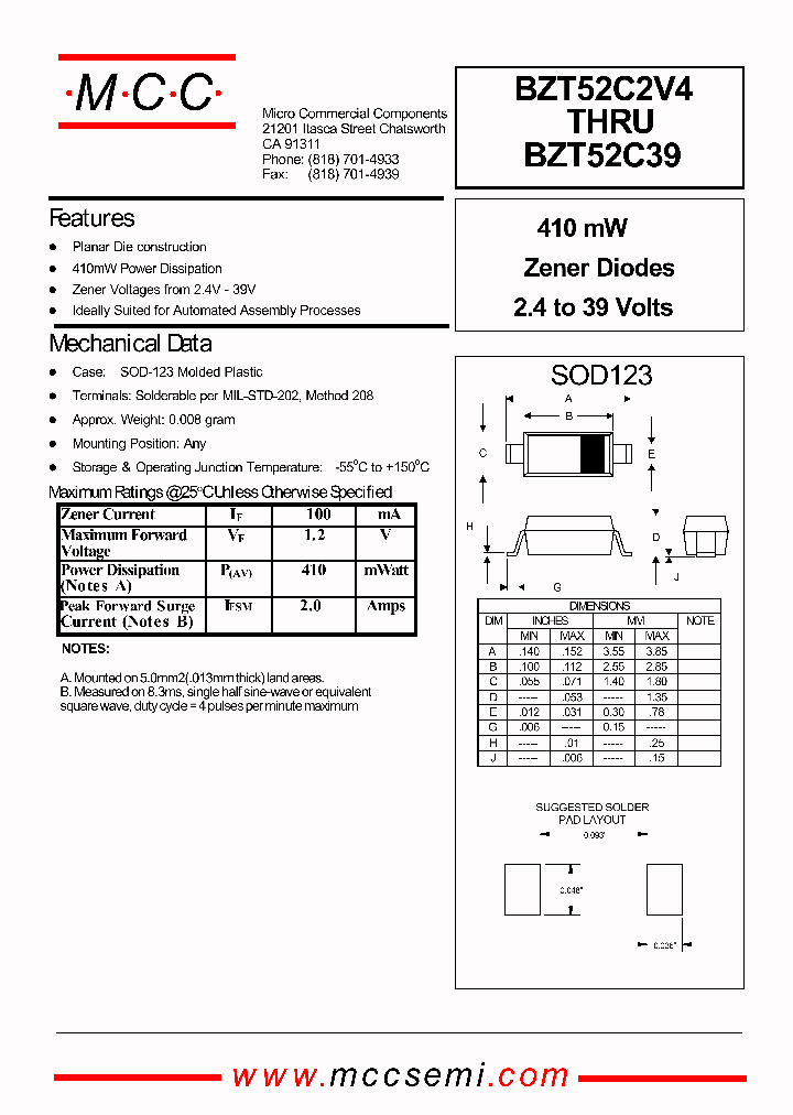 BZT52C6V2_2626993.PDF Datasheet