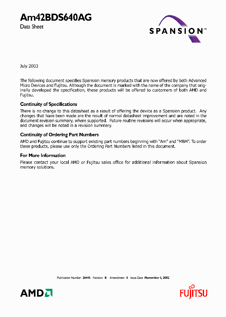AM42BDS640AGBD8IT_2624763.PDF Datasheet
