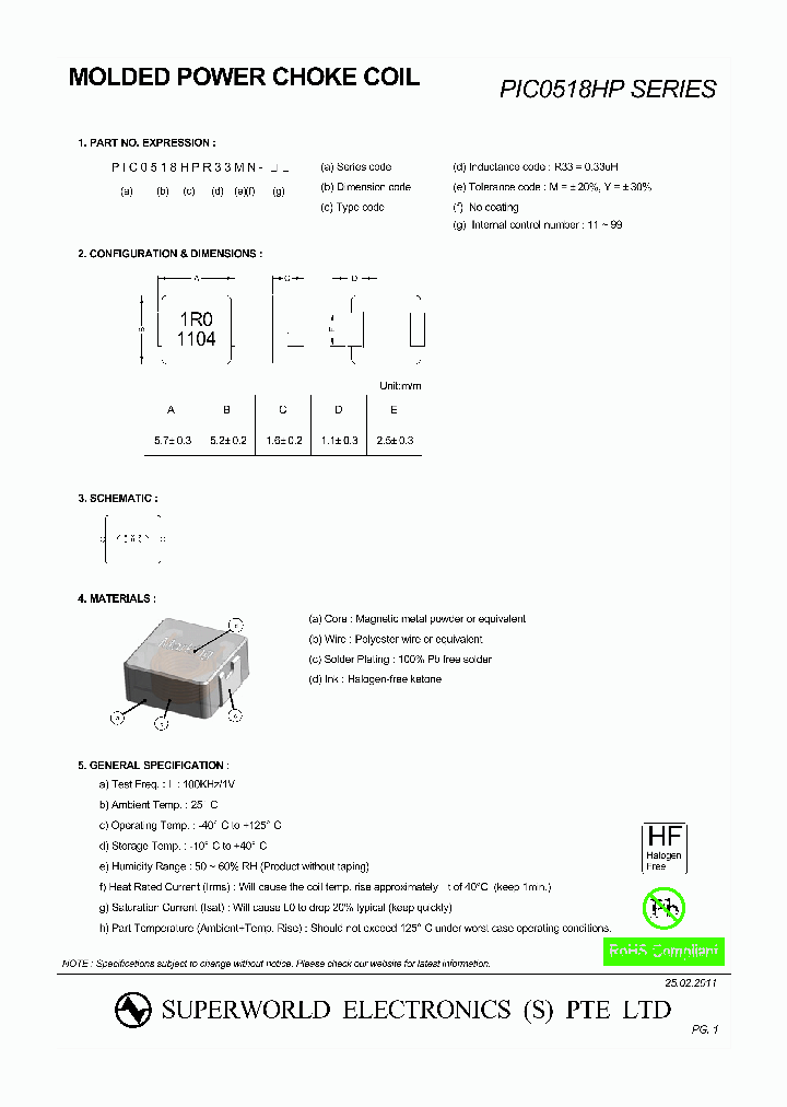 PIC0518HP_2635835.PDF Datasheet