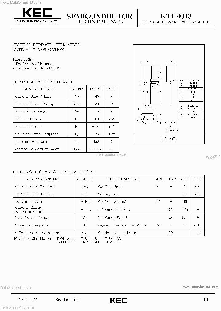 KTC9013_2648449.PDF Datasheet