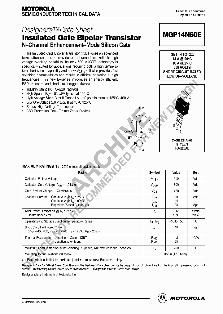MGP14N60E-D_2666348.PDF Datasheet