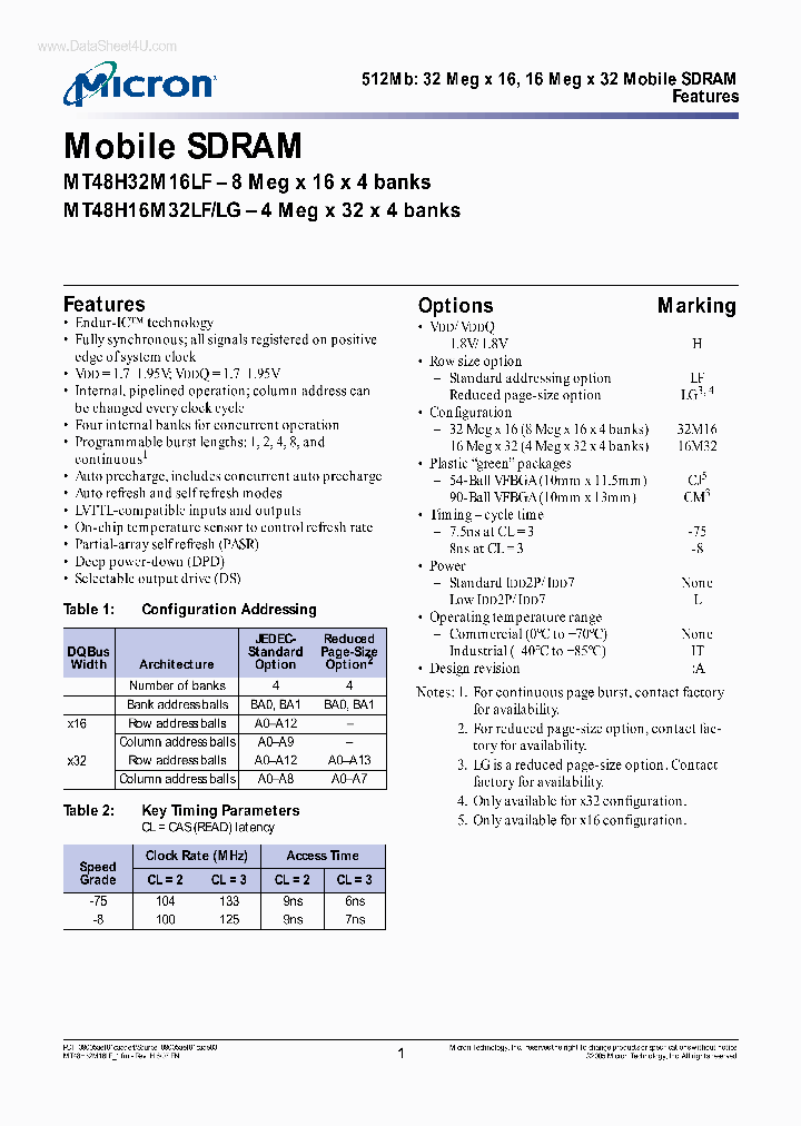 MT48H16M16LF_2666455.PDF Datasheet