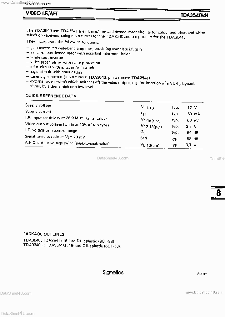 TDA3541_2668107.PDF Datasheet