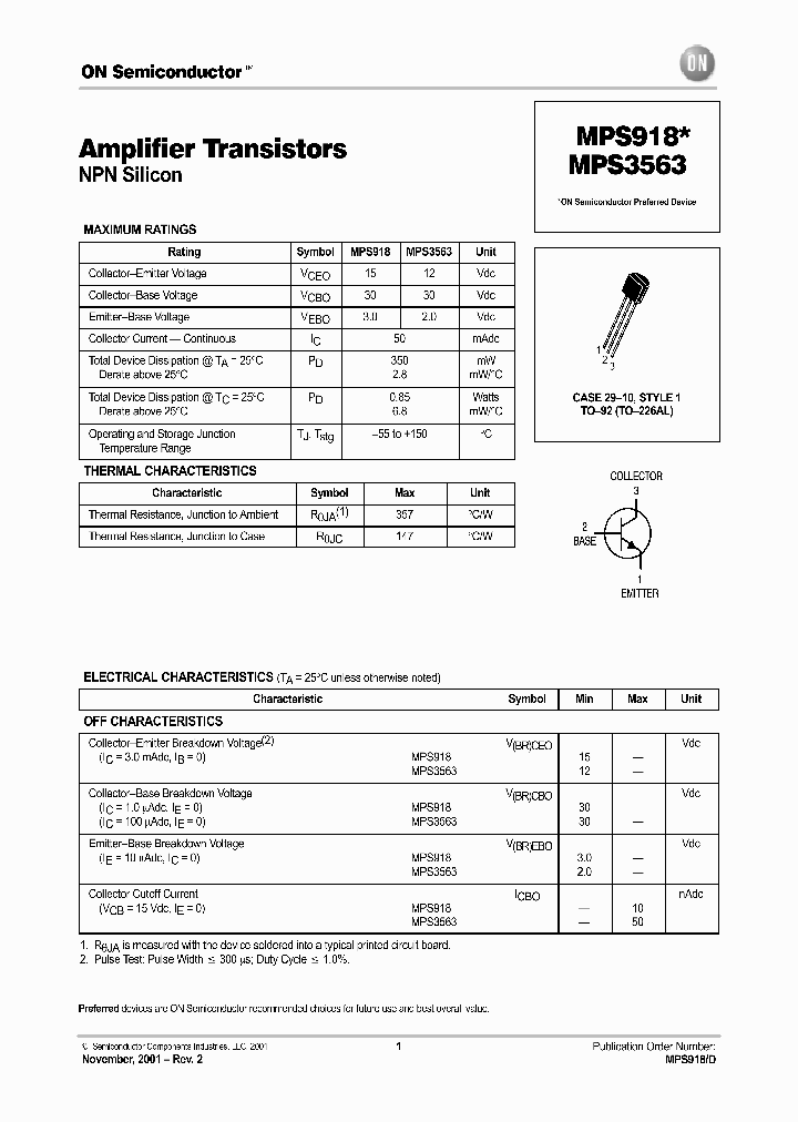 MPS918-D_2671503.PDF Datasheet