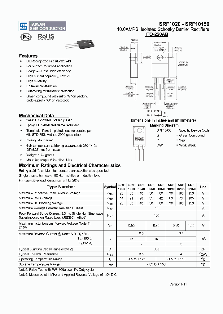 SRF10150_2678389.PDF Datasheet