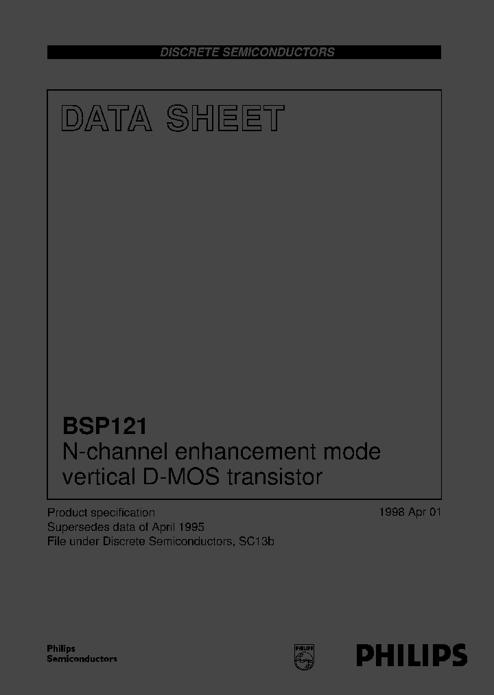 BSP121TR_2682227.PDF Datasheet