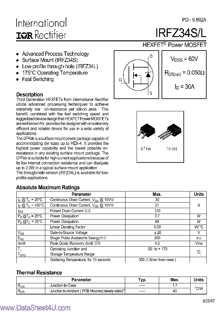 IRFZ34L_2684914.PDF Datasheet